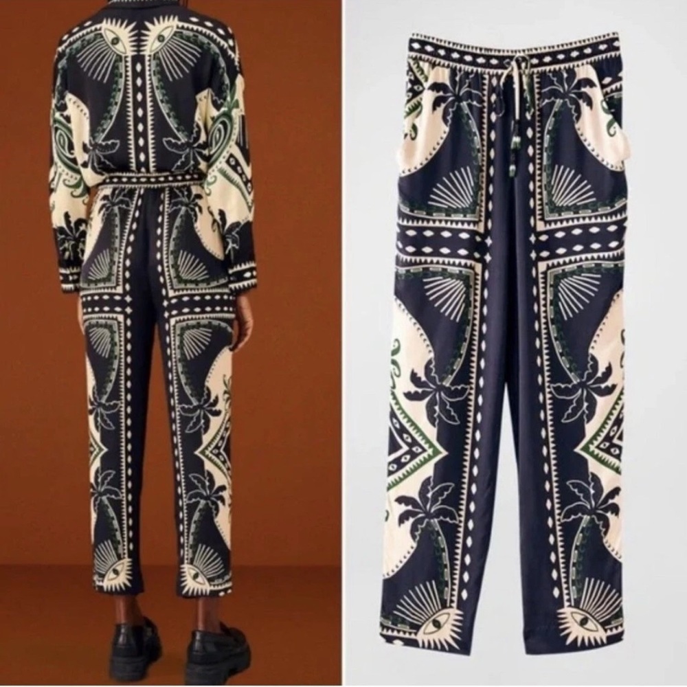 FARM RIO MYSTIC SCARF PANTS NWT SIZE L - Picture 3 of 7